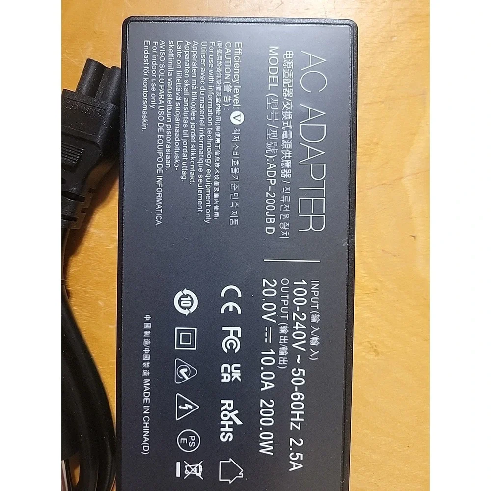 20V 10A 200W AC Adapter Charger‎ For ASUS ProArt P16 H7606WI-P16.R3704070 Brick